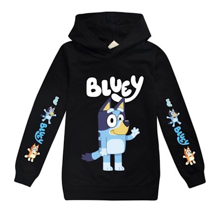 Pojat Tytöt Bluey Fashion huppari Lasten puku Cosplay collegepaita