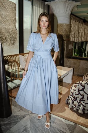 MISSMAYA - Maria Dress Seaside Stripe (PRE-ORDER. DEL: WEEK 3) - XL