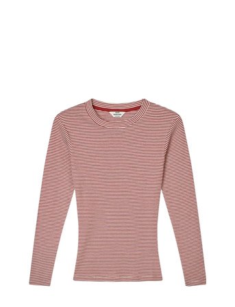 Mads Nørgaard | 2X2 Cotton Stripe Tuba Tee Ls | L