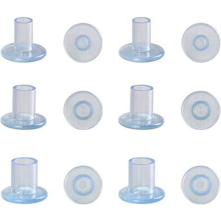 Høye Hæl Deksel, 6 Par Høye Hæl Stiletto Hæler, Transparente Hæl Stopper For Gras, Bryllup, Formelle Anledninger, 3 Ulike Størrelser