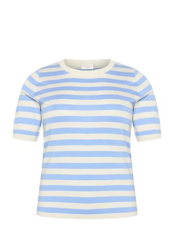 Kcmalia Wide Stripe Knit Kaffe Curve Blue