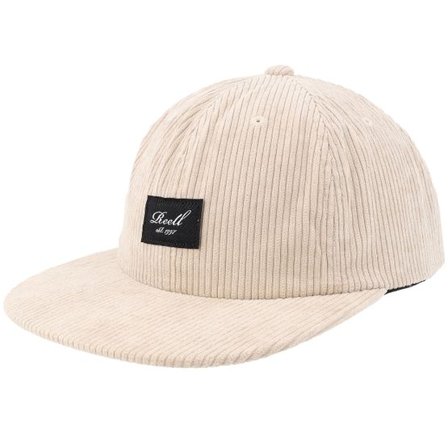 Reell - Beige 5panel Keps - Flat 6-panel Cap Corduroy Beige Snapback @ Hatstore