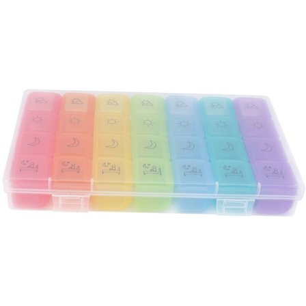 Veckovis, 2:a generationens extrafodral (7 dagar/4 gånger dagligen) med stora fack för att rymma massor av fiskoljor, vitaminer, kosttillskott och 