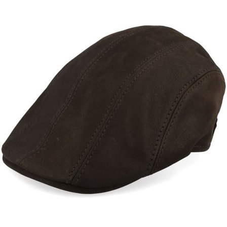 MJM Hats - Brun flatcap Keps - Maddy Nappa Wax Brown Flat Cap @ Hatstore