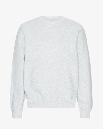 Organic Oversized Crew - Snow Melange - Male - S