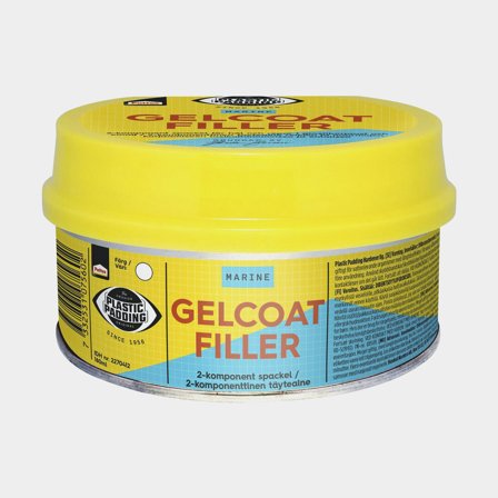Massa de gelcoat Plastic Padding Gelcoat Filler, branco, 180 ml