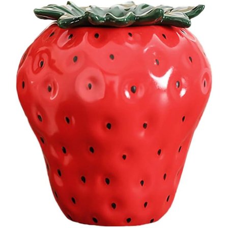 Jordbær Keramisk Askebeger, Søt Sigar for Innendørs eller Utendørs Bruk, Hjemmekontordekorasjon for Røykere