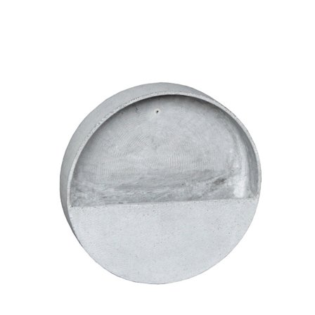 Urtepotte væg 20x20x7cm sintret sten grå