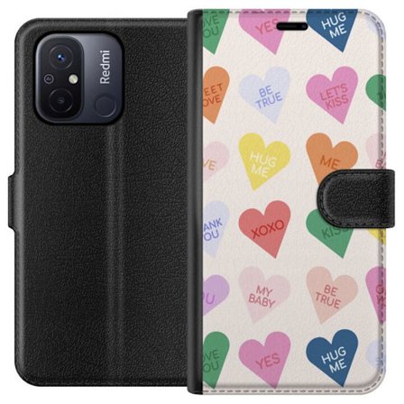 Yhteensopiva Lompakkokotelo Xiaomi Xiaomi Redmi 12C Karkkisydämet