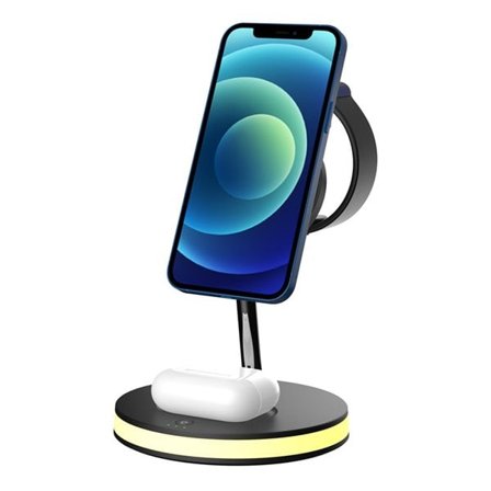 3-in-1 magneettinen langaton latausteline 18W iPhone, Apple Watch ja Airpods -laitteille