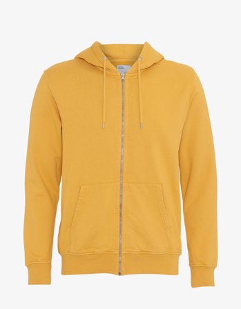 Classic Organic Zip Hood - Burned Yellow - S