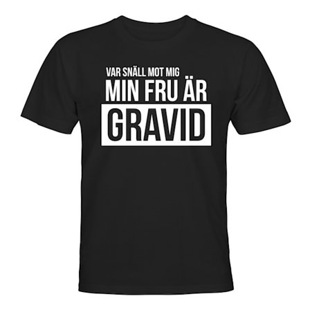 Min Fru Är Gravid - T-SHIRT - HERR
