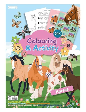 Sense | Aktivitetsbok Hästar Fsc | ONE SIZE