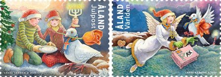 Åland - Jul 2023 - Postfrisk sæt 2v