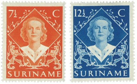 Suriname 1948 - NVPH 276/77 - Ubrugt