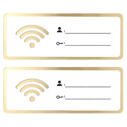 2 st Akryl Wifi Skylt WiFi Lösenord Skylt Akryl Wifi Lösenord Skylt Wifi Skyltbräda