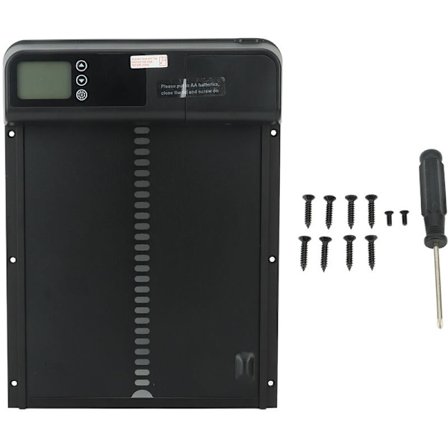 Automatisk hönshusdörr med timer i aluminiumlegering IP45 vattentät LED-display batteridriven automatisk hönshusdörröppnare för gård