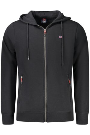 Norway 1963 Felpa Con Zip Uomo Nero