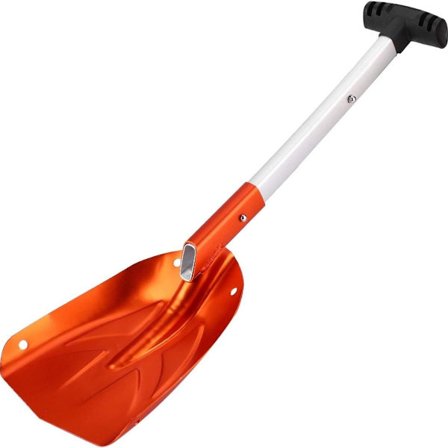 1. Tämä lumilapio on kirkkaan oranssi, mikä tekee KLB:n