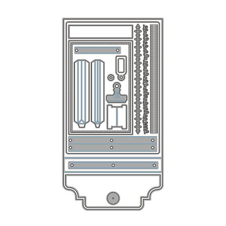 Fotoalbum Lösblad Metall Skärande Dies Stencil DIY Scrapbooking Album Papper