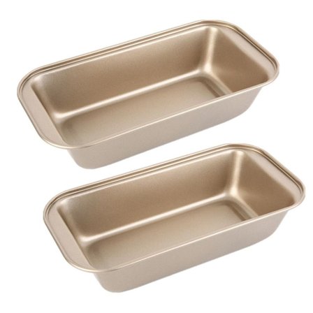 Rektangulär brödform Non-Stick Cake Baking Molds Toast Set om 2 KLB
