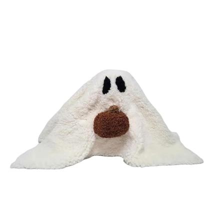 Mjuka och luddiga spöken med pumpa kudde Halloween gåva