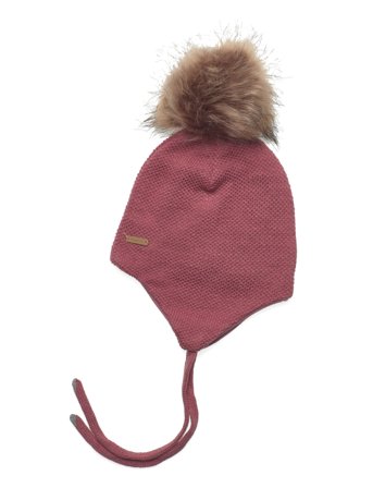 Minymo | Hat W. Detachable Fake Fur | 6-9M