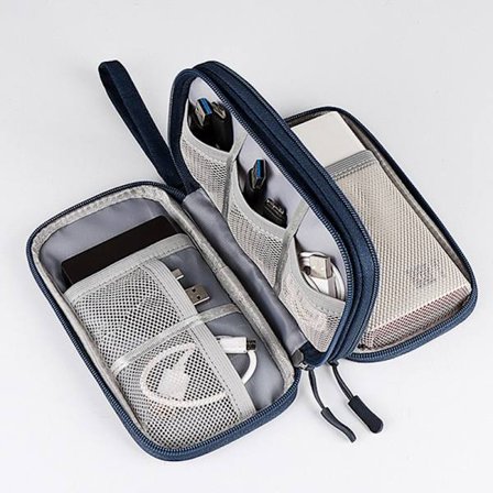Wire Bag Travel Kannettava tallennus Data Cable Organizer kuulokkeet