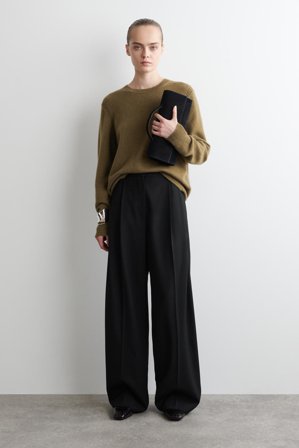 COS Women's Maglione In Cashmere in Marrone