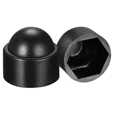 50 kappaletta - M12 suojaruuvinmutterin kansi 19 mm avain - MUSTA muovi