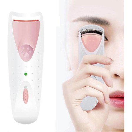 Opvarmet øjenvippebukker, elektrisk øjenvippebukker med silikonevarmepuder, hurtig opvarmning for naturligt buede vipper