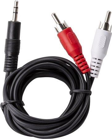 Gelia 4000438102 Lydkabel 1,5 m, RCA og 1 x 3,5 mm, Stikkontakter & kabler