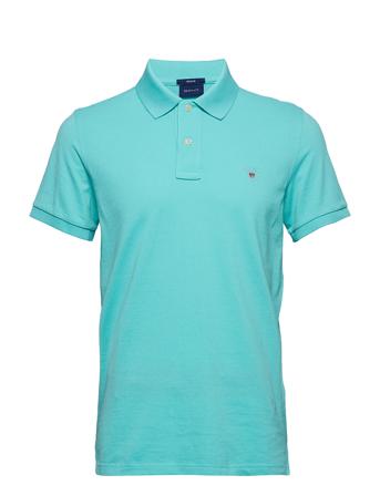 Original Pique Ss Rugger Polos Short-sleeved Blå GANT