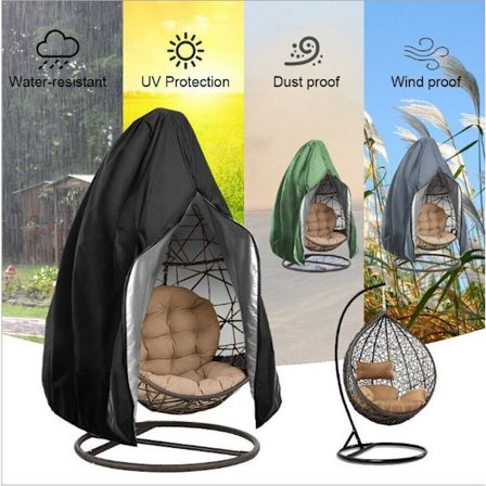 Beskyttende betræk til havestole - Havestolbetræk - Sort - Anti-U