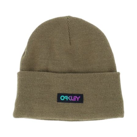 Oakley - Grön cuff Beanie - B1b Gradient Patch Beanie Army Green Cuff @ Hatstore