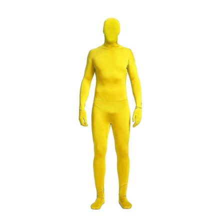 Helkroppsdrakt, Helkropps Fotografering Chroma Key Bodysuit Stretch Kostyme For Foto Video Spesielle Effekter Festival Cosplay Yellow 150CM