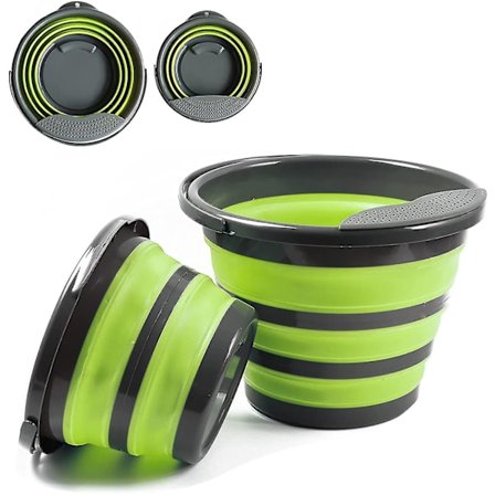 Hopfällbar hink, 2-pack hopfällbar rengöringshink