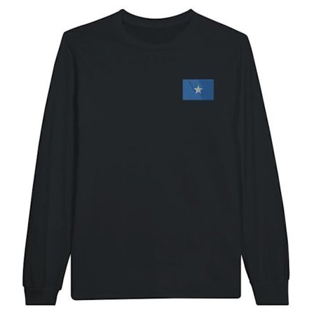T-shirt med lange ærmer - PIXELFORMA - Somalia flag - 100% bomuld - Lange ærmer - Optimal komfort