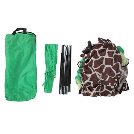 Lasten leikkiteltta kirahvin muotoinen, ainutlaatuinen avaruus- ja planeettadesign, piirretty leikkiteltta leikkimökki