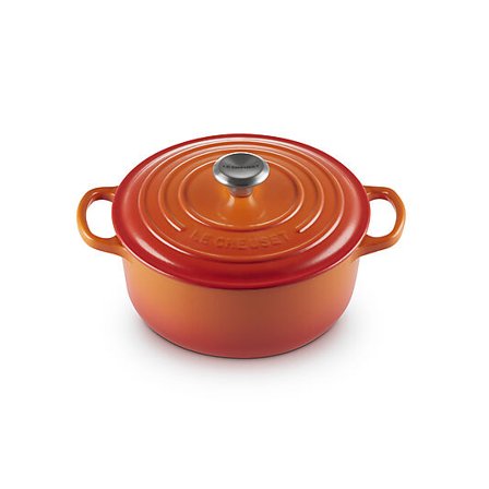 LE CREUSET Signature støpejern rund gryte 20cm Volcanic