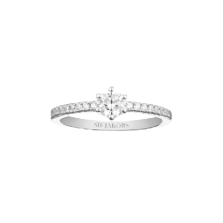 Sif Jakobs Jewellery Ring Ellera Uno Grande Ringar Dam Vit 54