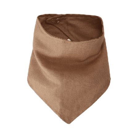 BabyMocs Linen Drool Bib Accessoarer Unisex Beige 0-2 År