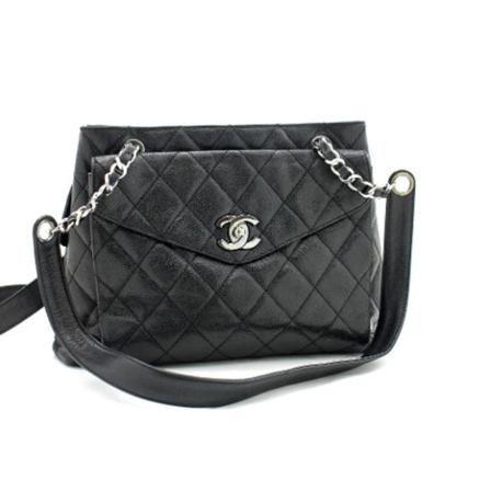 Chanel Vintage, Pre-owned Leather chanel-bags Zwart, Dames, Maat:ONE Size,leer