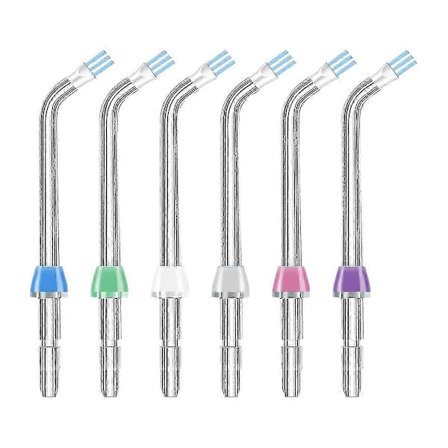 Erstatningstips for tanntråd kompatible med Waterpik Water Flosser, Tips 6-pakning