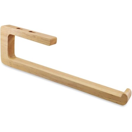 Kjøkkenrullholder i tre, under skap, selvklebende eller borbar