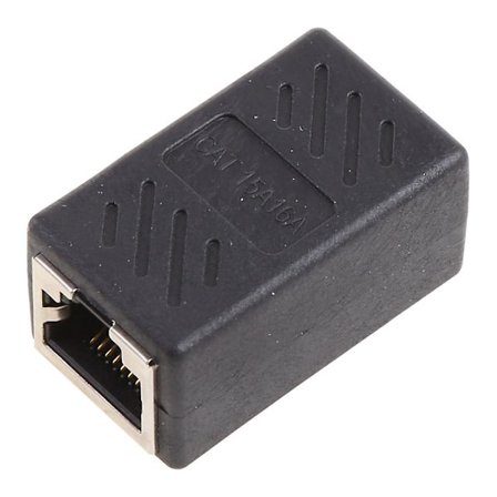 Rj45 Lan-kontakt Adapter Koppling Lan-förlängning Skärmade Anslutningar Bredband