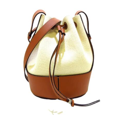 Loewe Pre-owned, Pre-owned Cotton shoulder-bags Bruin, Dames, Maat:ONE Size,Canvas