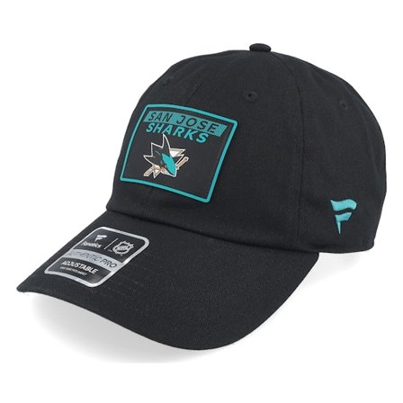 Fanatics - NHL Noir unconstructed Casquette - San Jose Sharks Authentic Pro Rink Prime Black Dad Cap @ Hatstore