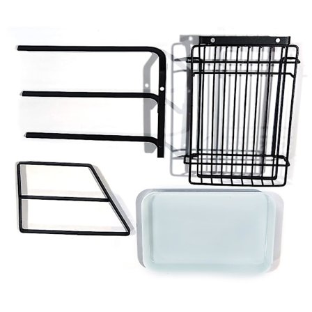 Håndklædeholder Hylde Køkkenvask Opvaskesvamp Holder Rustfrit Stål