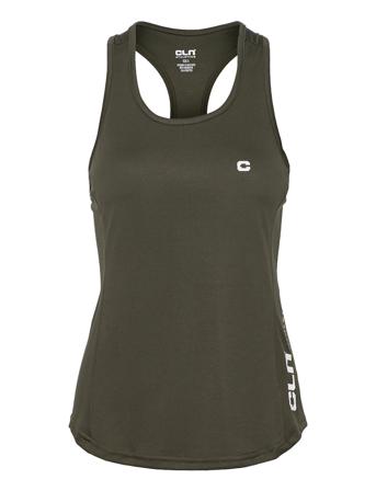 Cln Hitch Ws Tank Top Ærmeløs Top Khakigrønn CLN Athletics